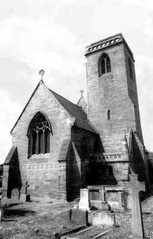 Churchill church; period photo of Churchill church
