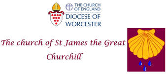 The Friends of Churchill Church St James shell logo