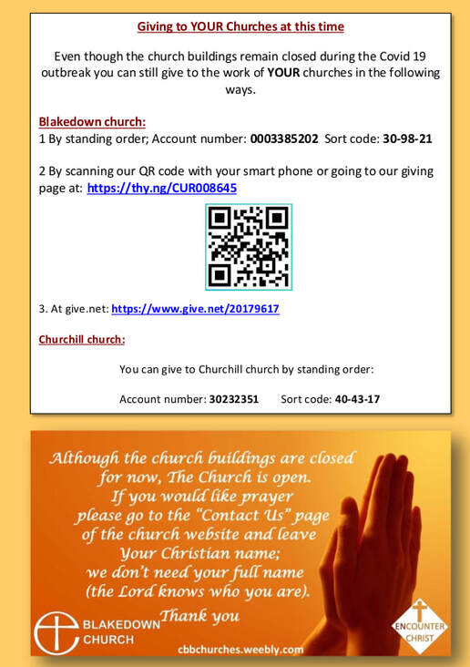 Churchill church; weekly newsletter page 3